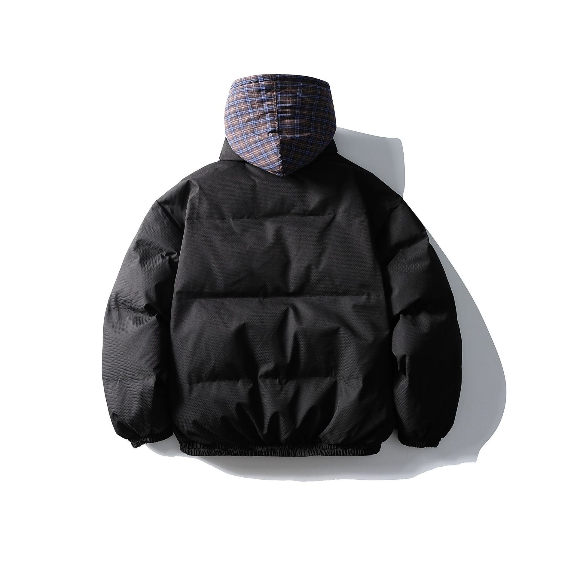 False Two-Piece Hooded Cotton Coat Unisex Loose Casual Cotton Jacket - SMSB 66