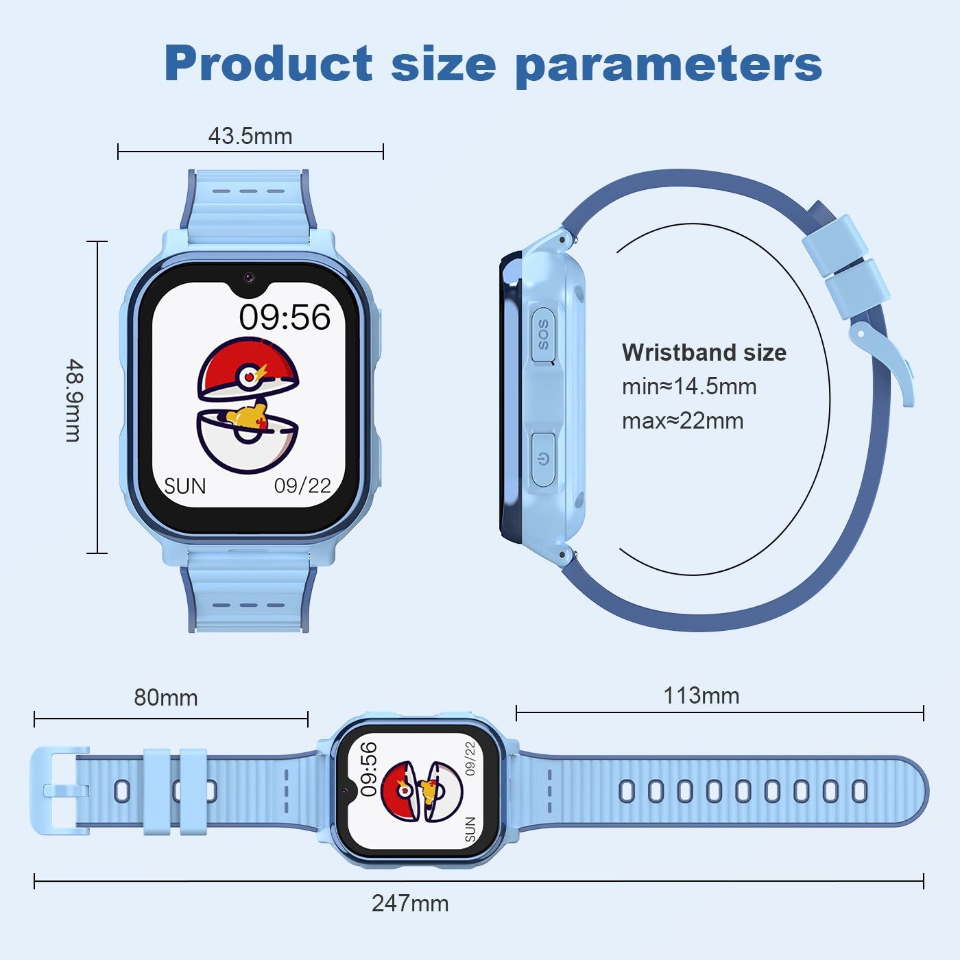 Children's Smart Watch with 4G GPS Location Android WhatsApp Video Call Function - SMSB 66