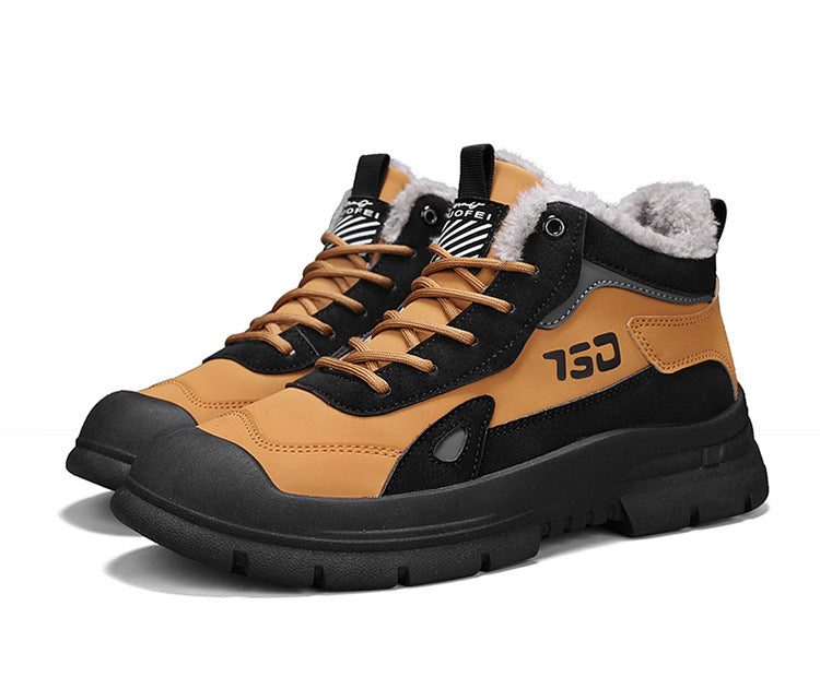 Winter fleece warm Martin boots men's casual sports versatile Korean version anti cold snow boots - SMSB 66
