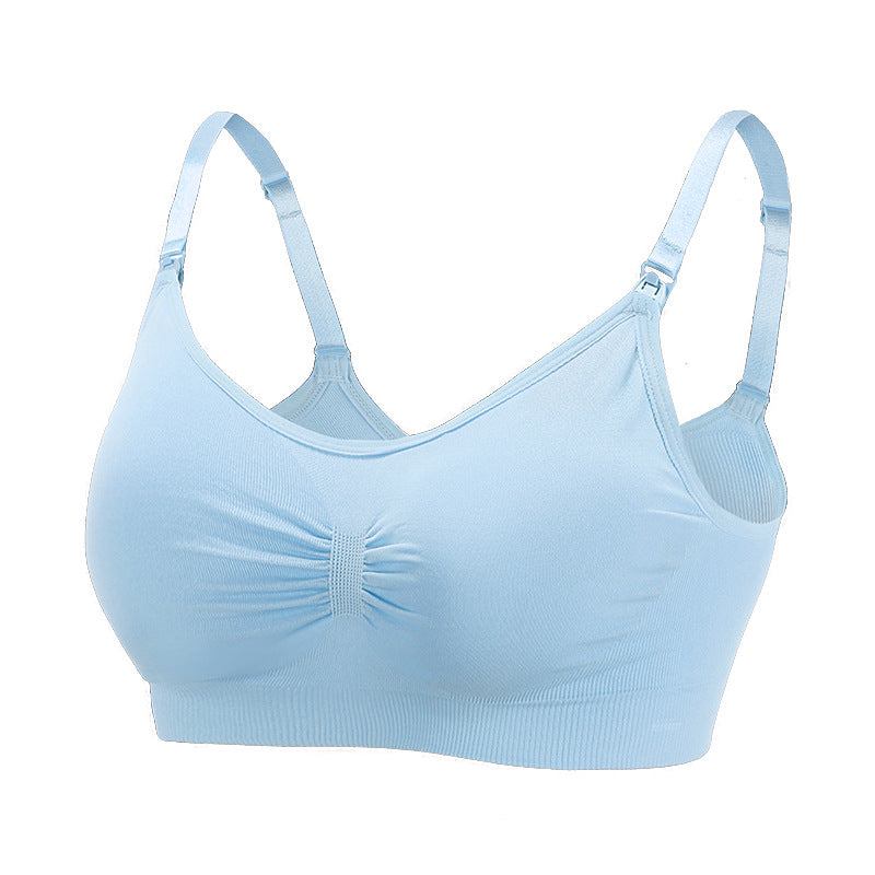 Maternity Seamless Large Size Nursing Bra for Breastfeeding and Postpartum Support - SMSB 66