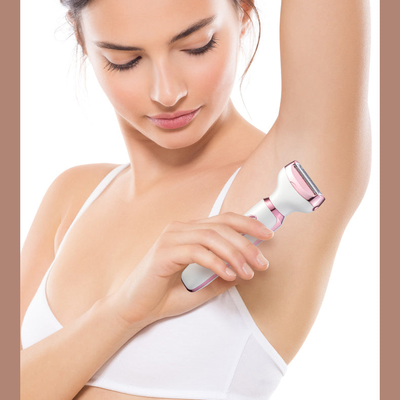 Electric Women's Hair Trimmer for Intimate Care - Multi-Functional Underarm and Pubic Hair Trimmer and Shaver - SMSB 66