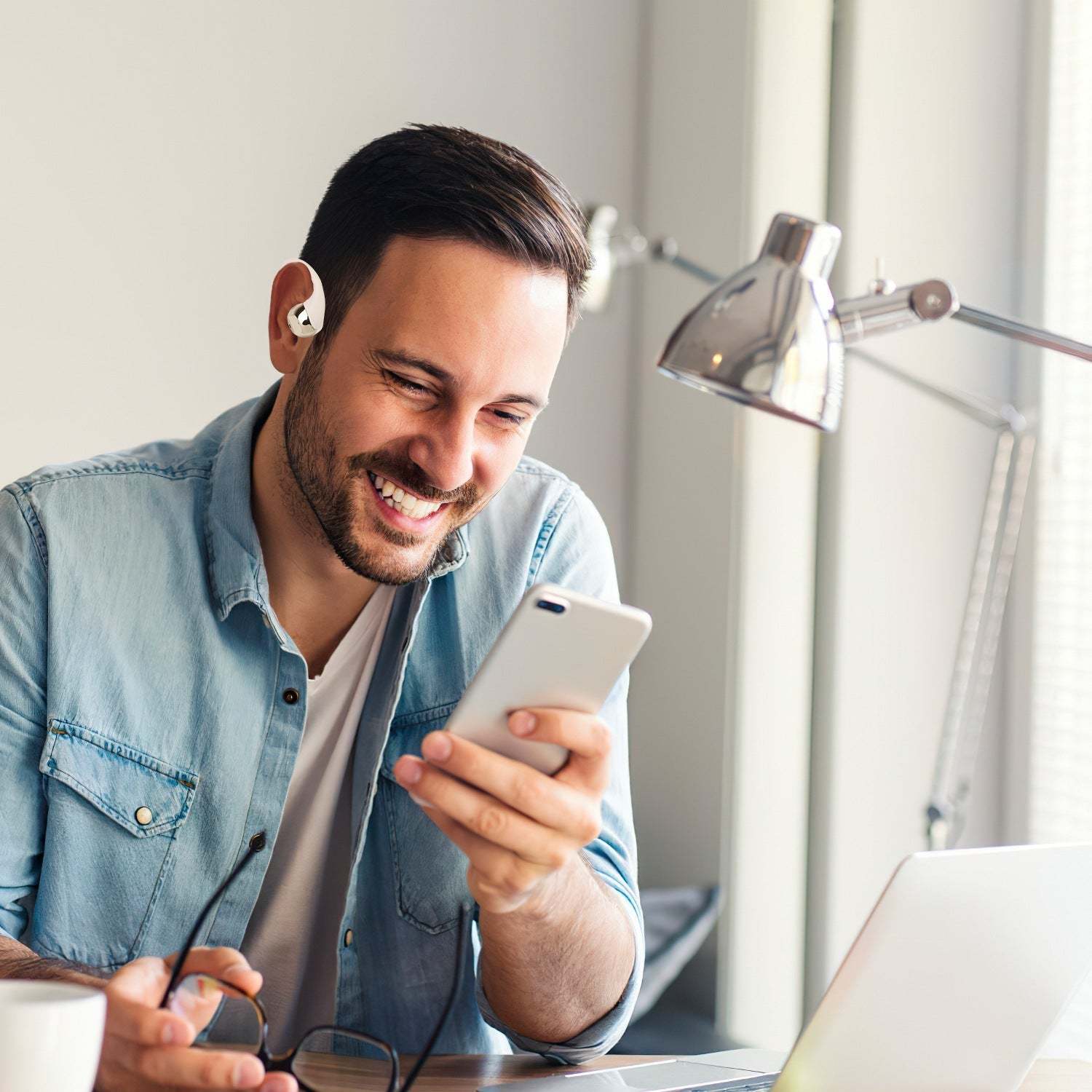 1 Set Wireless V5.4 Open Ear Earbuds With Earhook LED Display Charging Case IPX5 Waterproof 300Hrs Standby Time Touch Control Stereo Sport Headphones For Workout Running - SMSB 66