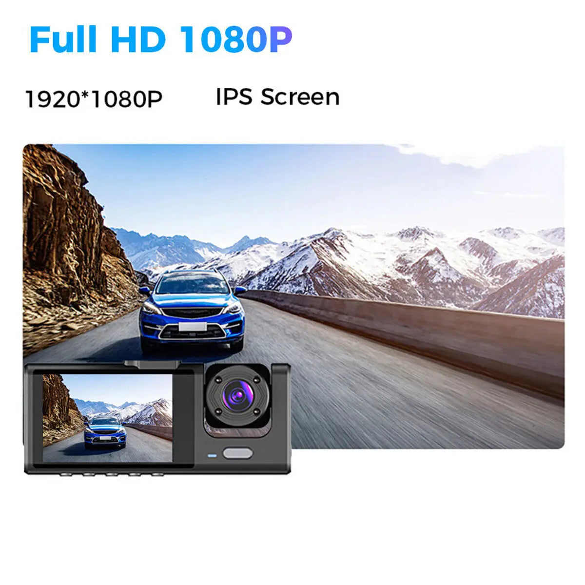 1080P Dual Lens Car Dash Cam Recorder G Sensor DVR Front And Rear Camera Video - SMSB 66