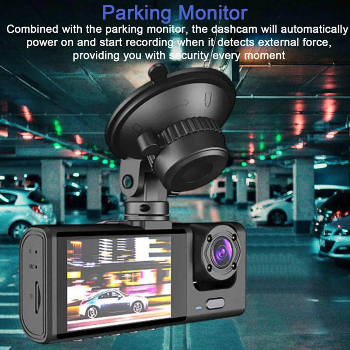 1080P Dual Lens Car Dash Cam Recorder G Sensor DVR Front And Rear Camera Video - SMSB 66