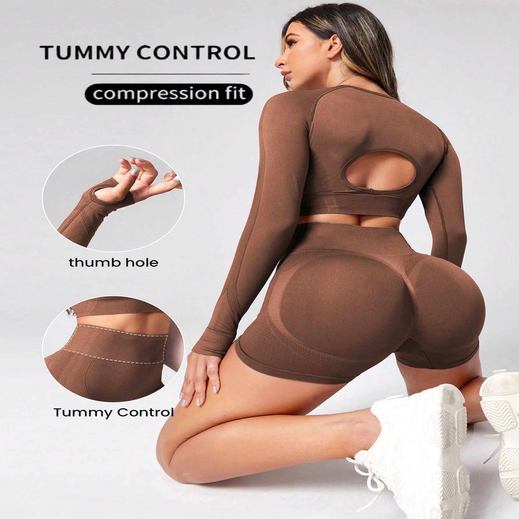 Yoga Clothes Suit Women's Outer Wear High Waist Hip Lift Quick-drying - SMSB 66