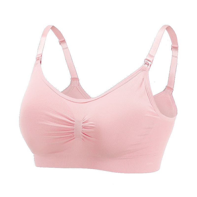 Maternity Seamless Large Size Nursing Bra for Breastfeeding and Postpartum Support - SMSB 66