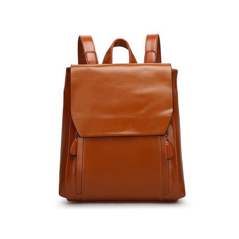 Women Backpack Cross Body Shoulder Bag Genuine Leather Girls School Female Natural Skin Book Laptop Rucksack Messenger Bags - SMSB 66