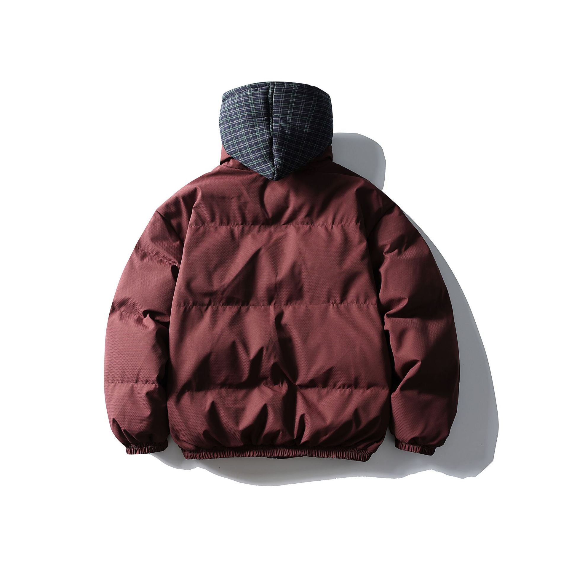 False Two-Piece Hooded Cotton Coat Unisex Loose Casual Cotton Jacket - SMSB 66