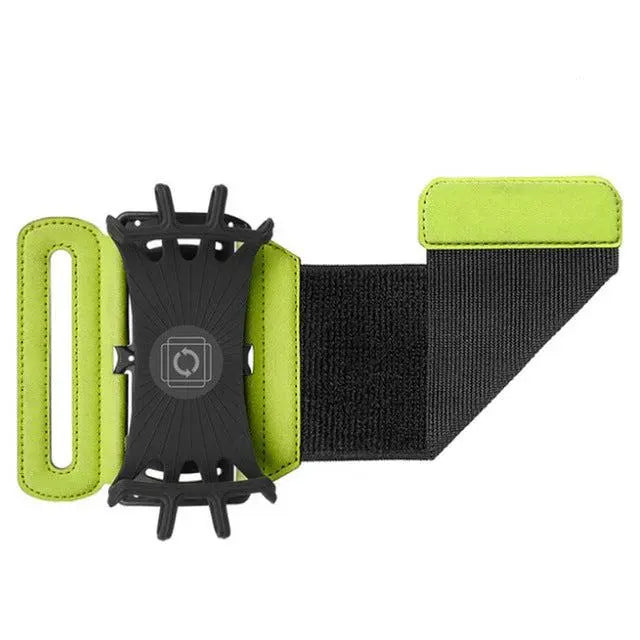 180 degree rotatable phone case running wristband with adjustable armband for sports and cycling