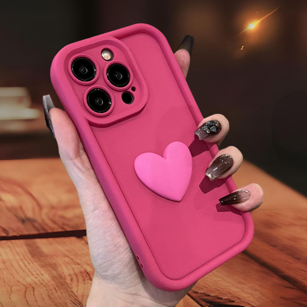 3D Love Suitable for Apple 15 Phone Protective Case Skin friendly Matte iPhone 14 ProMax Lens All Inclusive 16 - SMSB 66