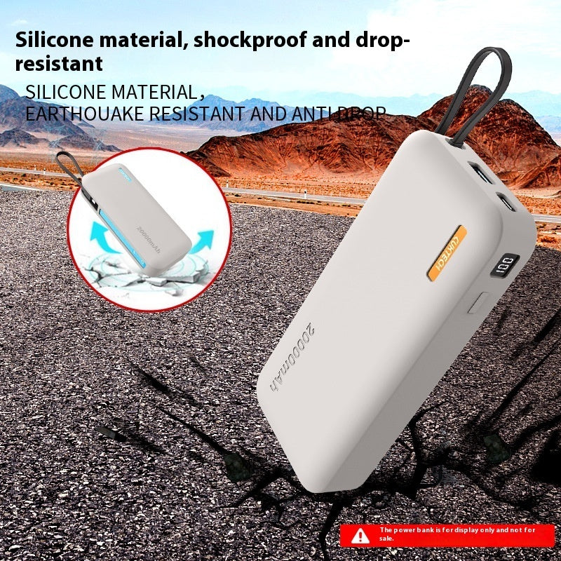 Electric Energy Block 20000 MA Silicone Protective Cover Power Bank - SMSB 66