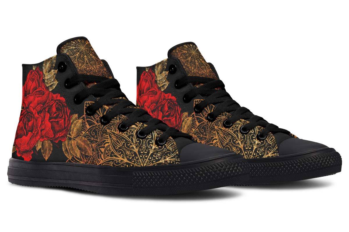 Fashion Print Couple High-Top Canvas Shoes - SMSB 66