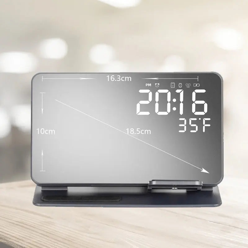2-in-1 wireless charging time display alarm clock 15W thermometer wireless charging - SMSB 66