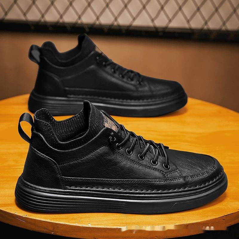 Men's Black Non-slip Wear-resistant And Lightweight Sneakers All-matching Sports - SMSB 66