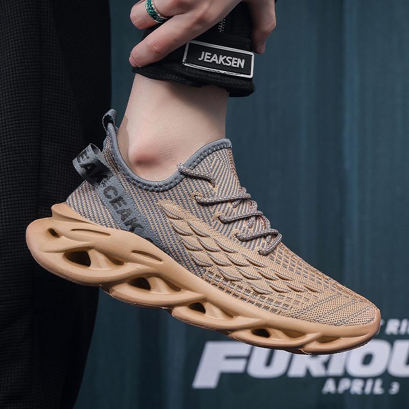 Flyknit mesh shoes for men lightweight and casual trendy shoes - SMSB 66