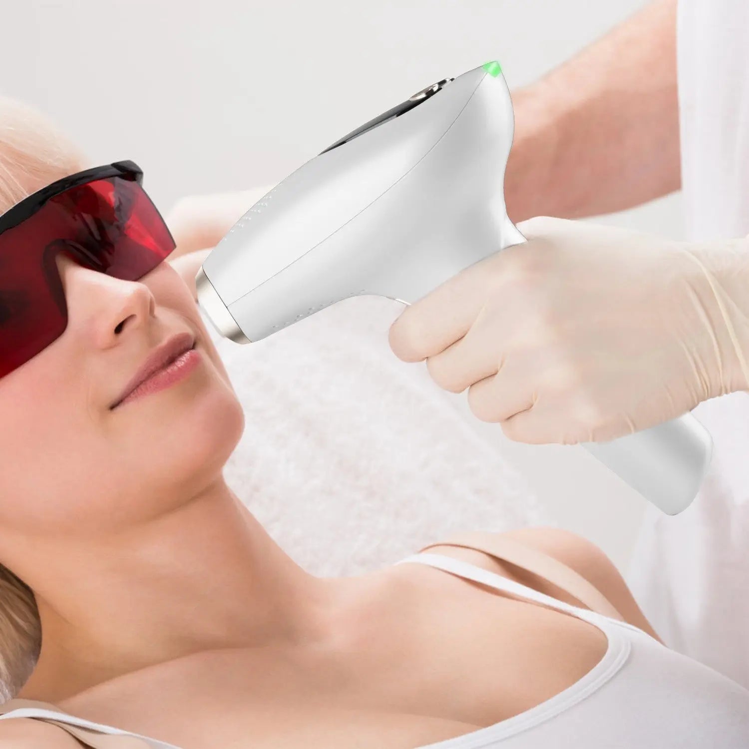 3 In 1 Ice Cooling Laser Hair Removal Painless Permanent At-Home IPL Hair Removal With 999,999 Flashes 9 Energy Levels 2 Modes For Armpits Legs Arms Bikini Line - SMSB 66