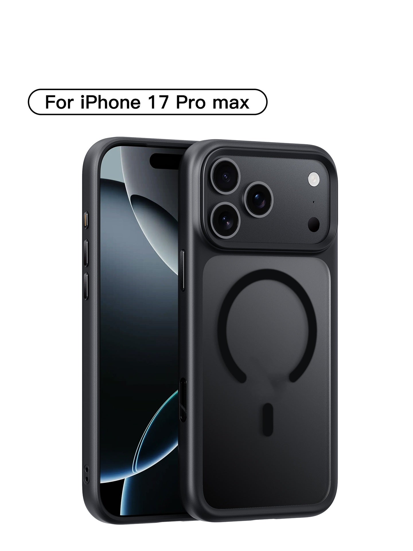 Applicable To 17ProMax Phone Case Skin Feeling Frosted Transparent Magnetic Drop-resistant Protective Cover - SMSB 66