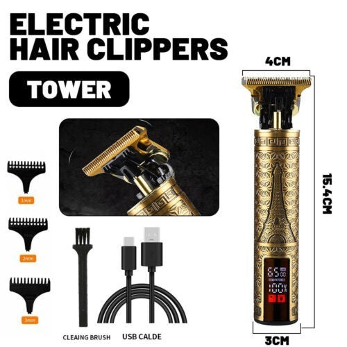 Beard Trimmer Hair Clippers Cordless Rechargeable Hair Cutting Barber Shaving Machine For Men USB Charging - SMSB 66