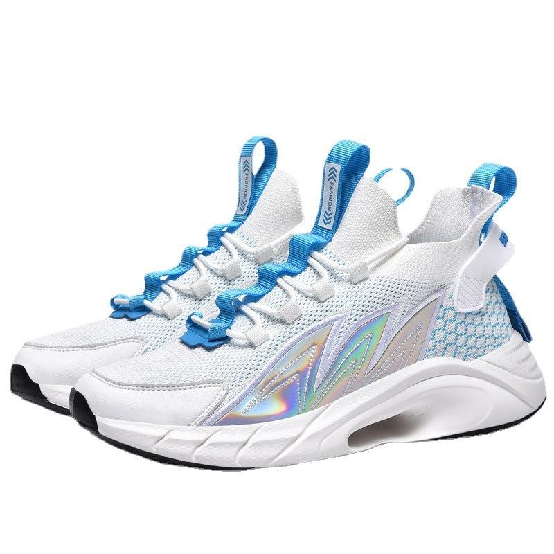 Ultralight Flying Woven Breathable Sequin Lace-up Socks Shoes Old Shoes Men - SMSB 66