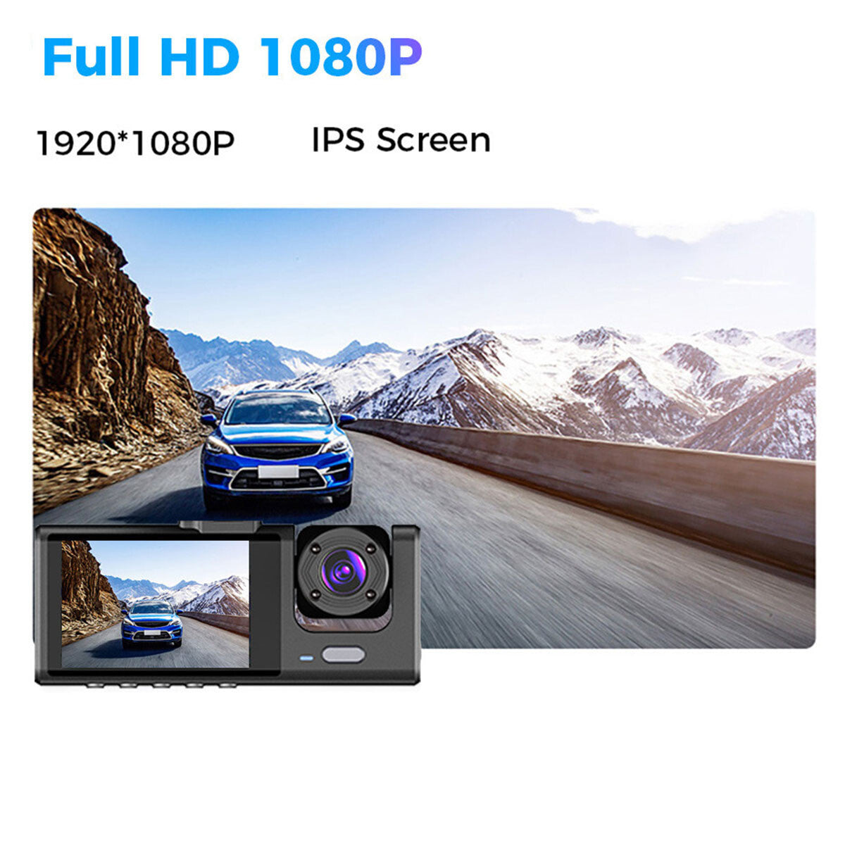 1080P Dual Lens Car Dash Cam Recorder G Sensor DVR Front And Rear Camera Video - SMSB 66