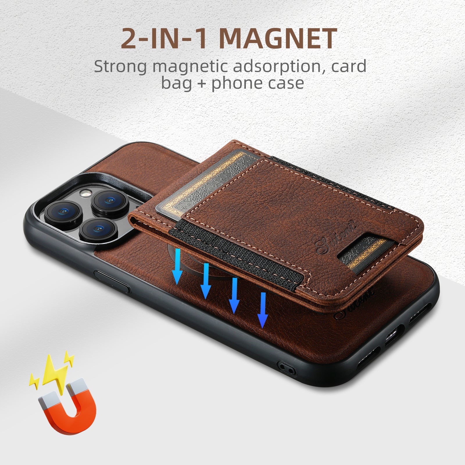 Applicable iPhone 15 Pro Max Card Slot Phone Case - SMSB 66