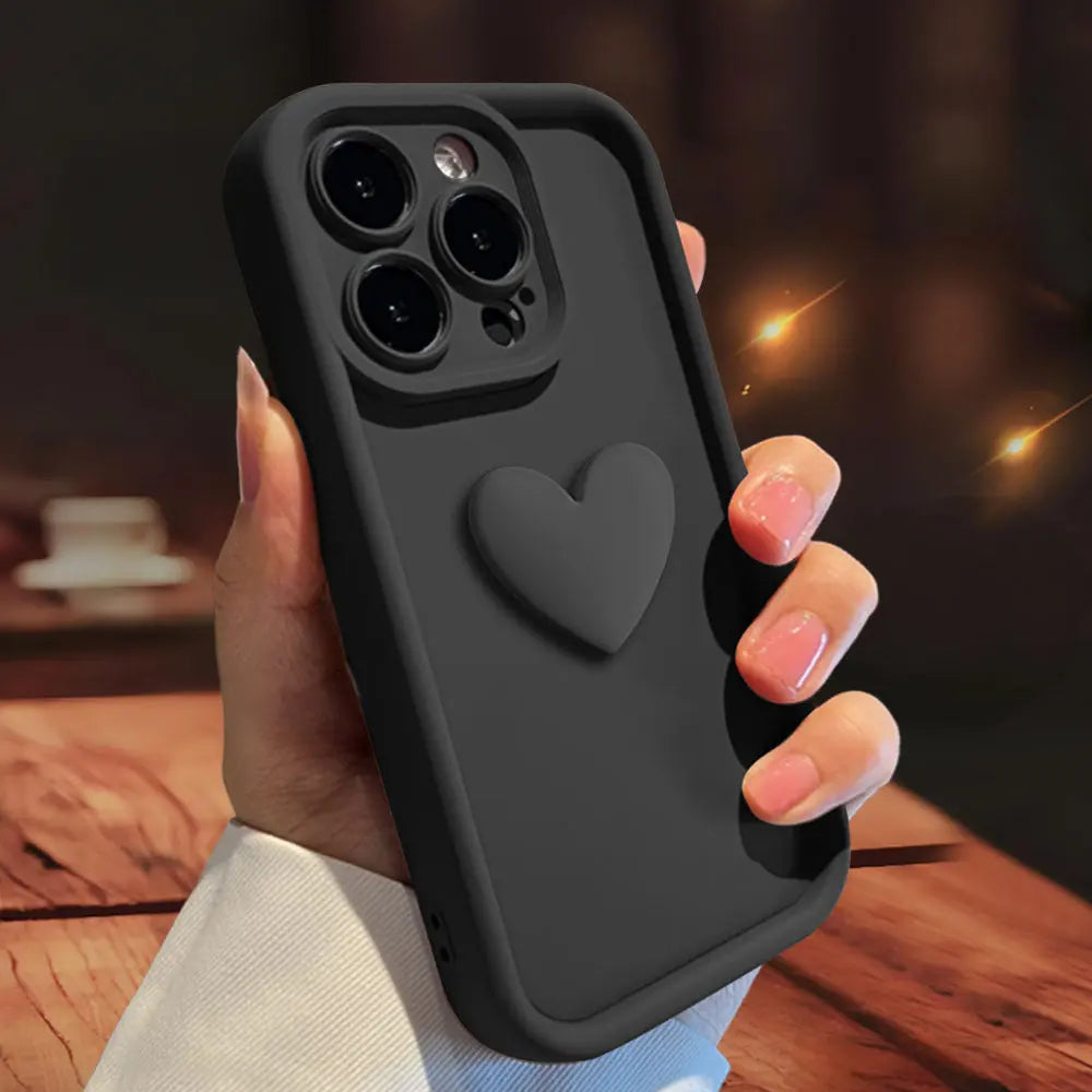 3D Love Suitable for Apple 15 Phone Protective Case Skin friendly Matte iPhone 14 ProMax Lens All Inclusive 16 - SMSB 66