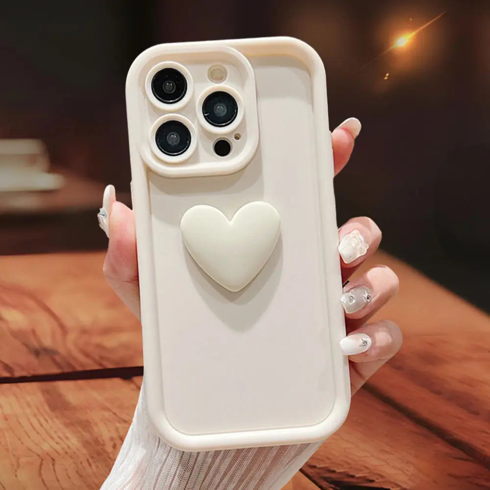 3D Love Suitable for Apple 15 Phone Protective Case Skin friendly Matte iPhone 14 ProMax Lens All Inclusive 16 - SMSB 66