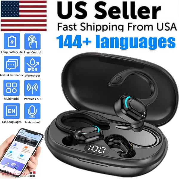 Translator Earbuds 144 Languages Real Time Online OffLine Translation Earphones - SMSB 66