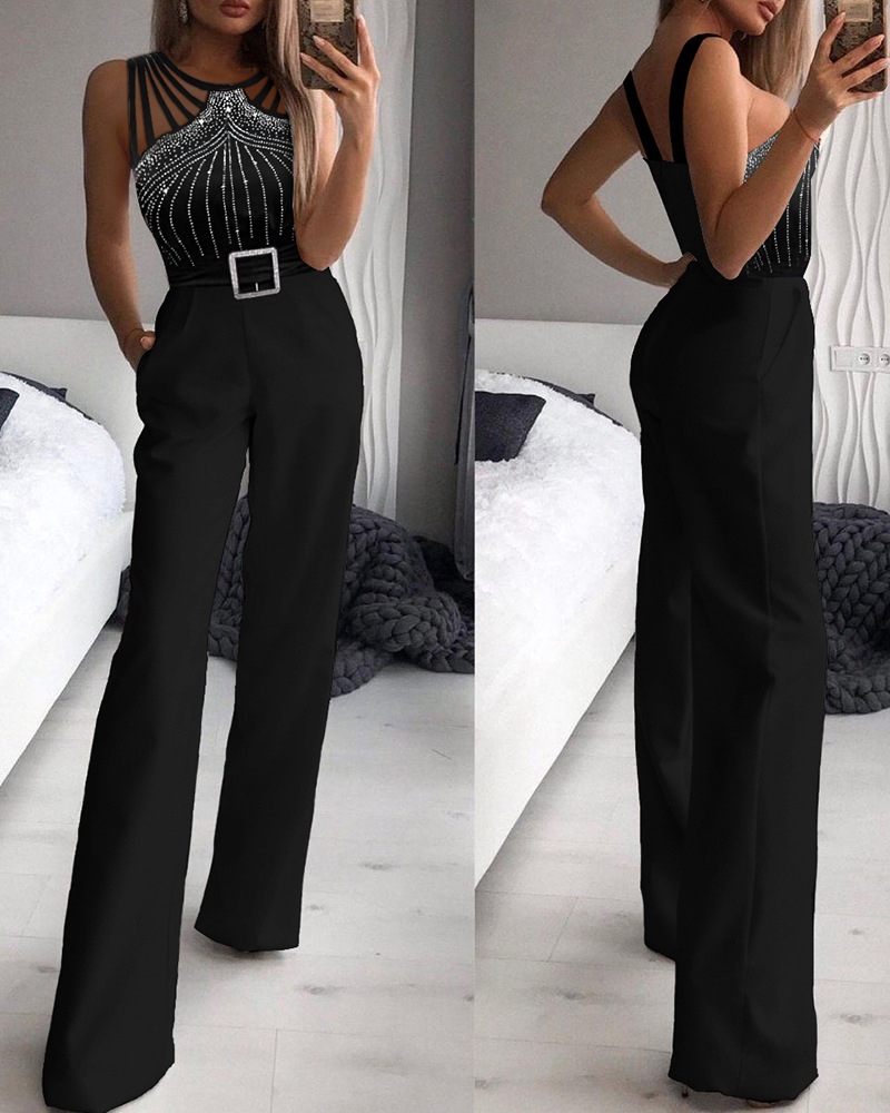 ODS0927M Women's New Fashion Sleeveless Bodycon Jumpsuit - SMSB 66