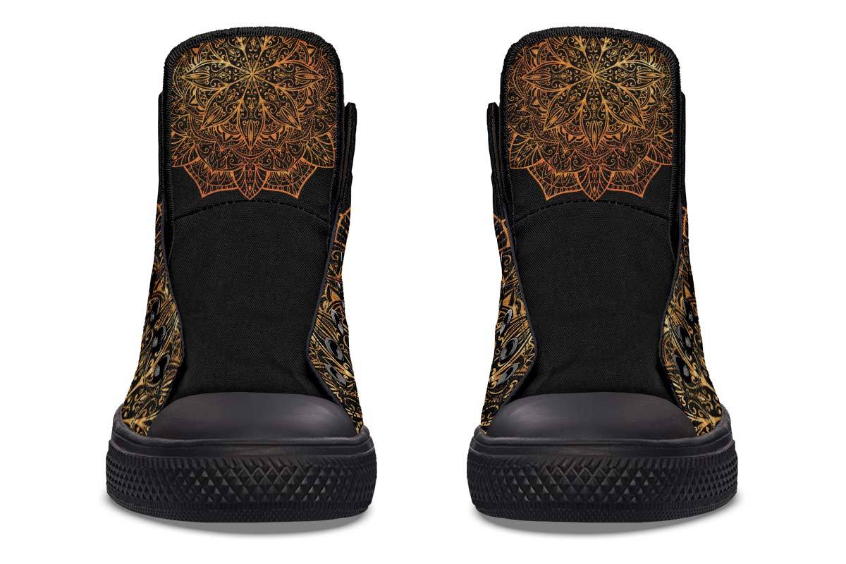 Fashion Print Couple High-Top Canvas Shoes - SMSB 66