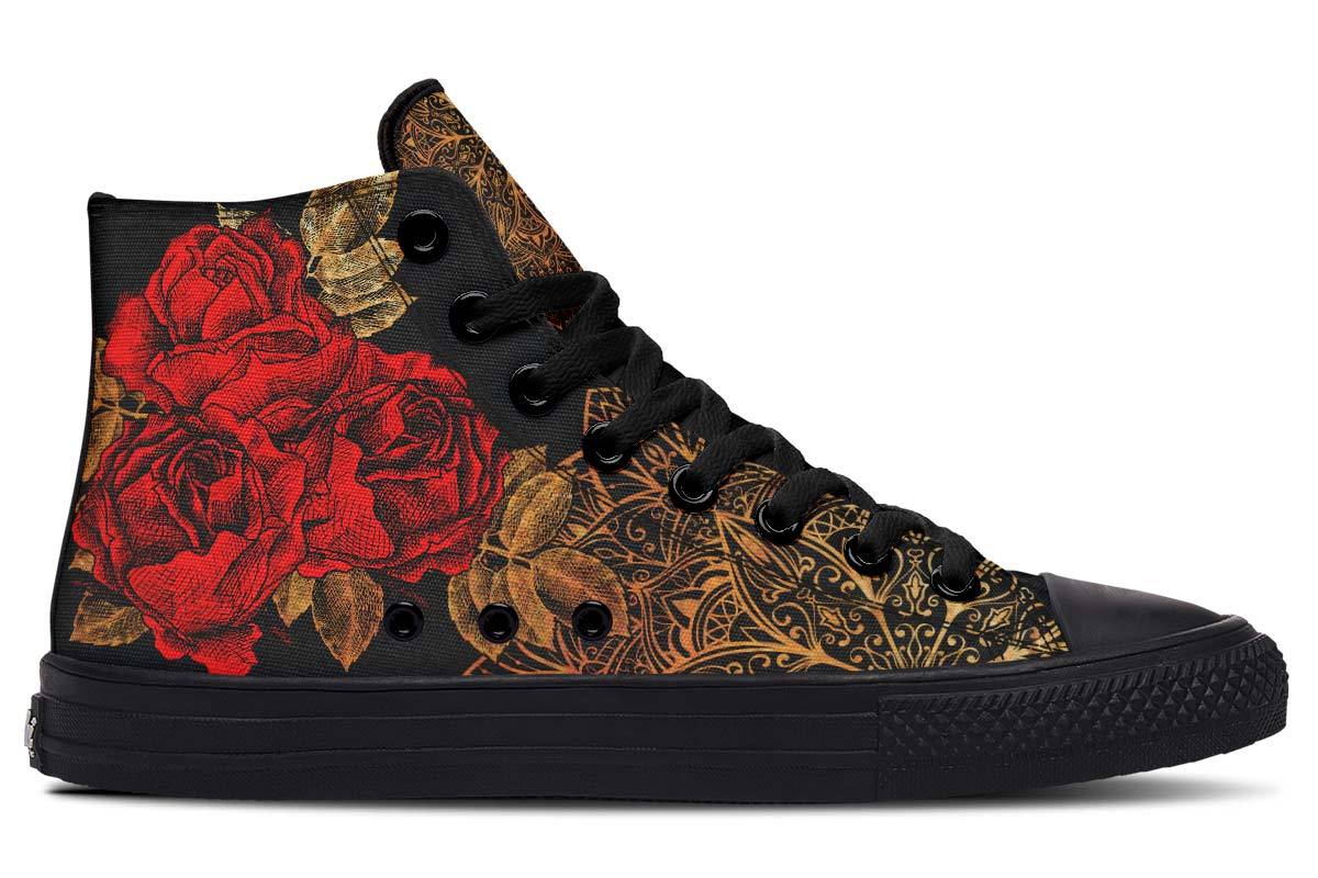 Fashion Print Couple High-Top Canvas Shoes - SMSB 66