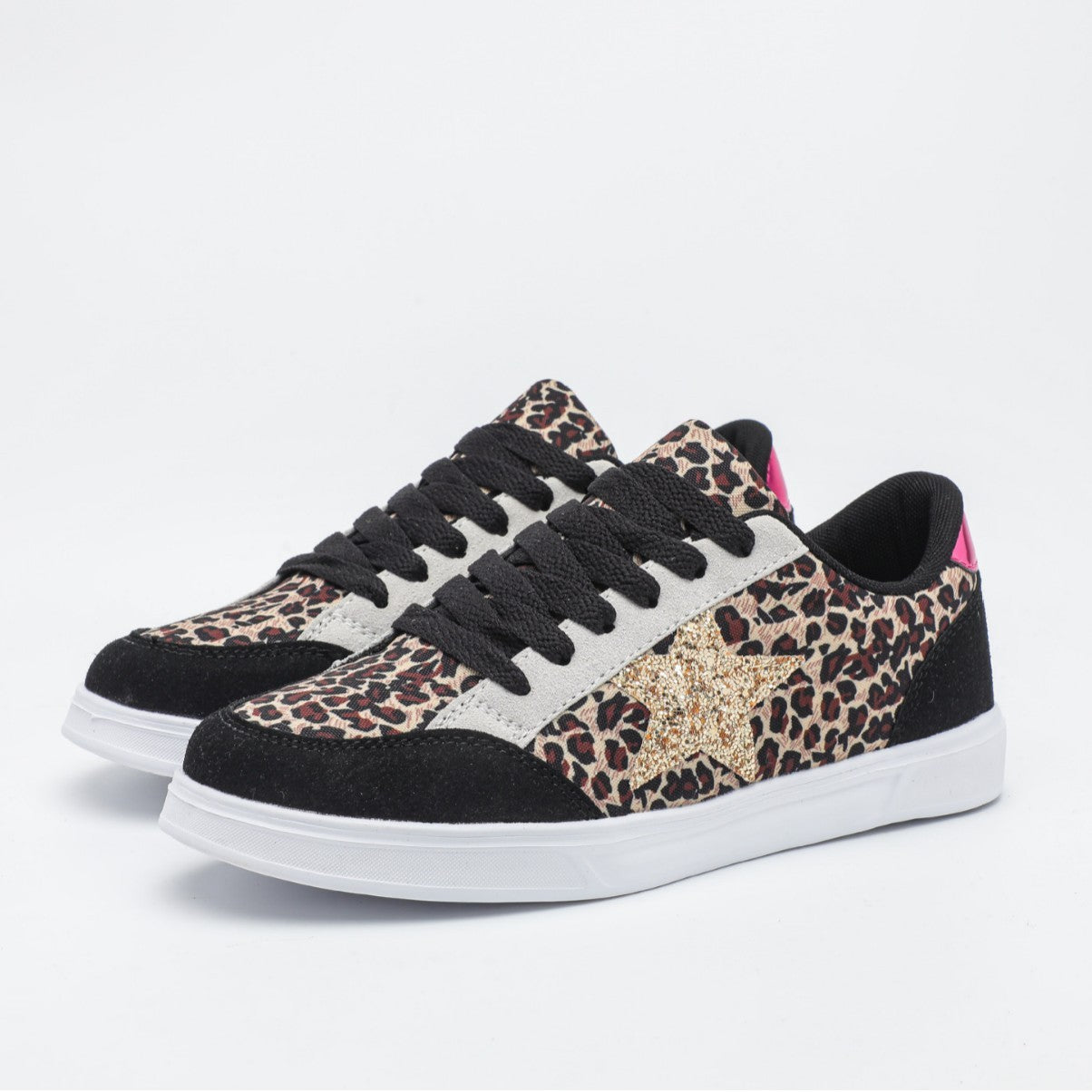 Women's Trendy Casual Sneaker Couple Leopard Print All-match Sequins - SMSB 66