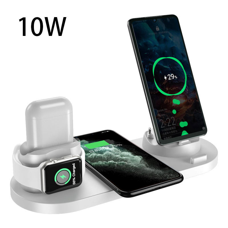 6 in 1 wireless charger for iPhone, phone, watch, and AirPods fast charging dock station
