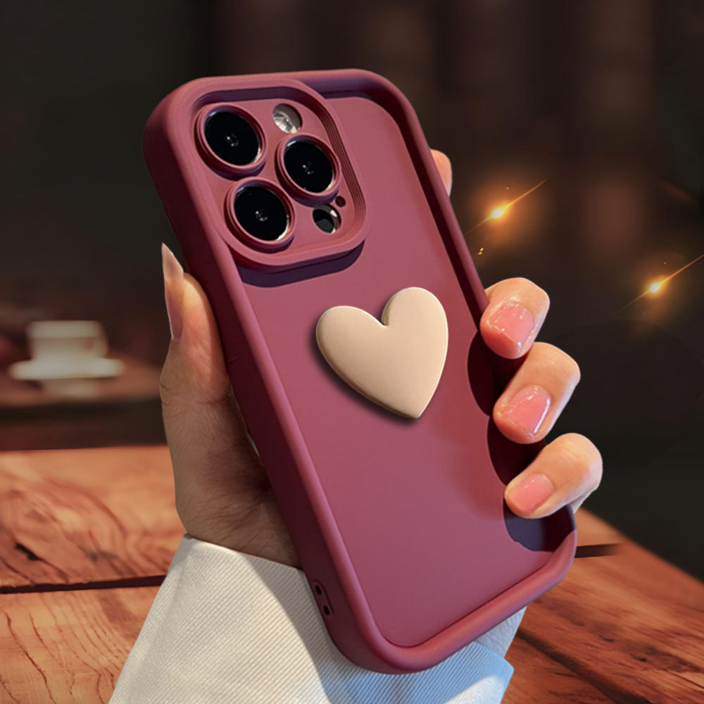 3D Love Suitable for Apple 15 Phone Protective Case Skin friendly Matte iPhone 14 ProMax Lens All Inclusive 16 - SMSB 66