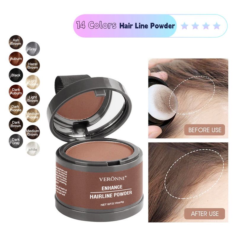 14 Color Hair Line Powder Black Root Up Natural Instant Waterproof Hairline Shadow Concealer Coverage Paint Repair Fill In Hair - SMSB 66