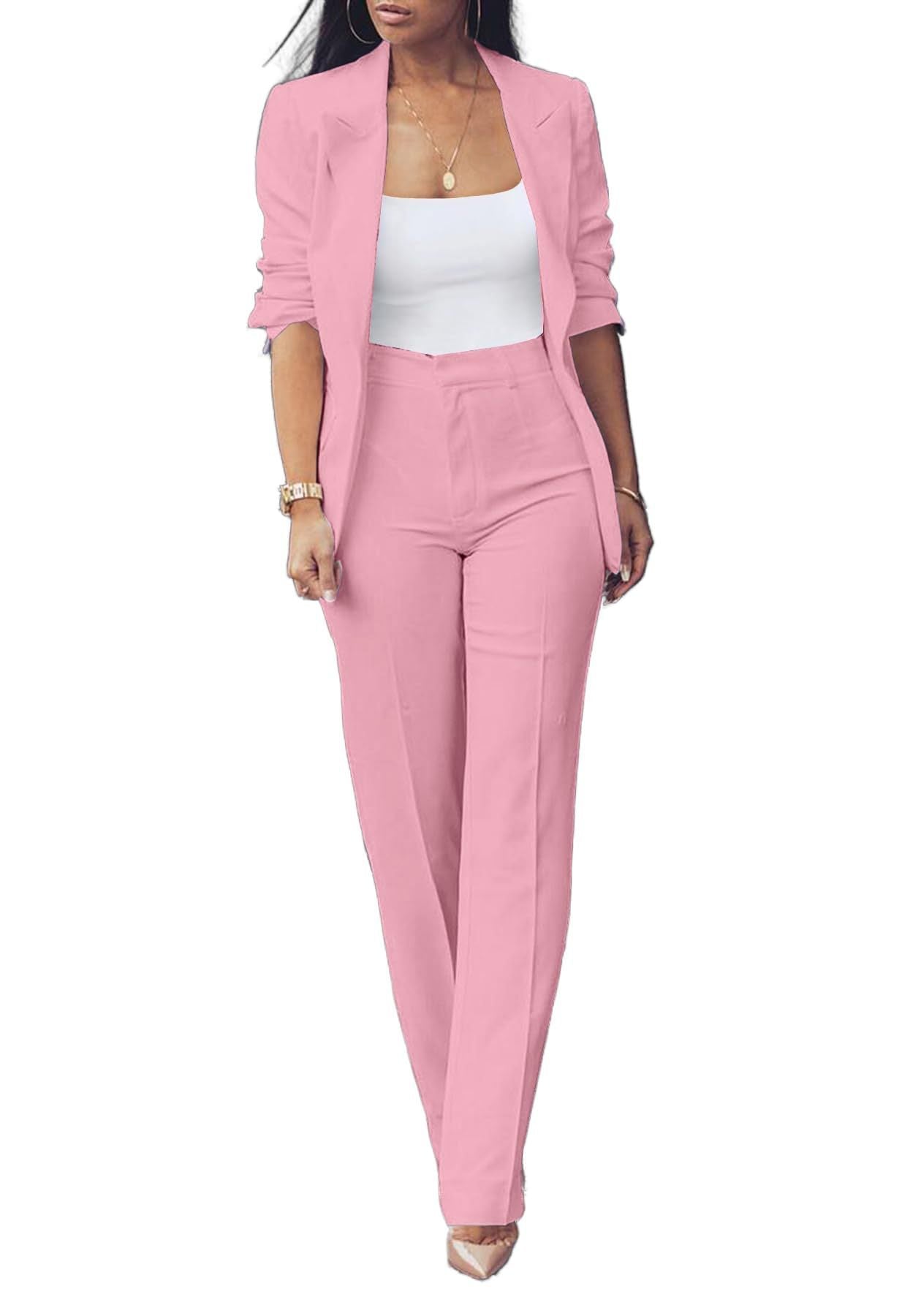 Pure Long Sleeveless Simple Draping Wide Leg Casual Suit - SMSB 66