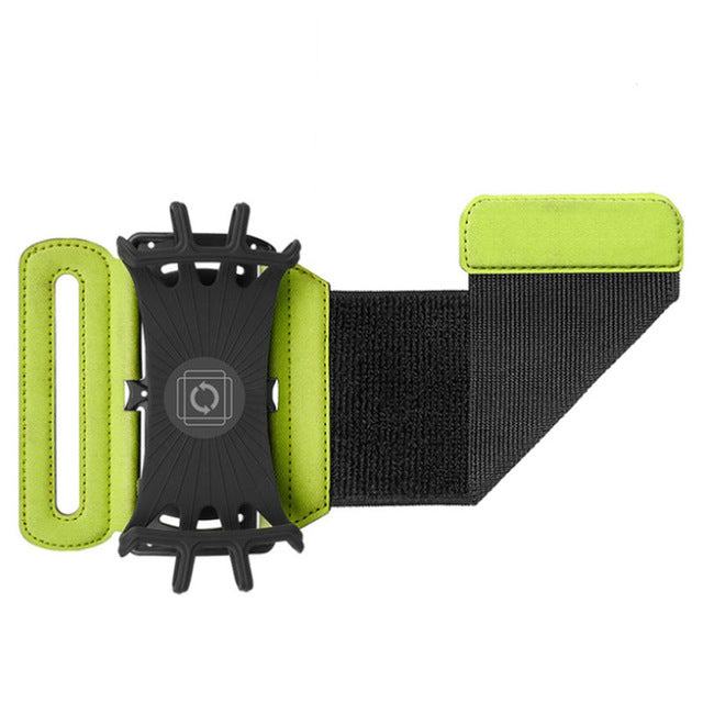 180 degree rotatable phone case running wristband with adjustable armband for sports and cycling