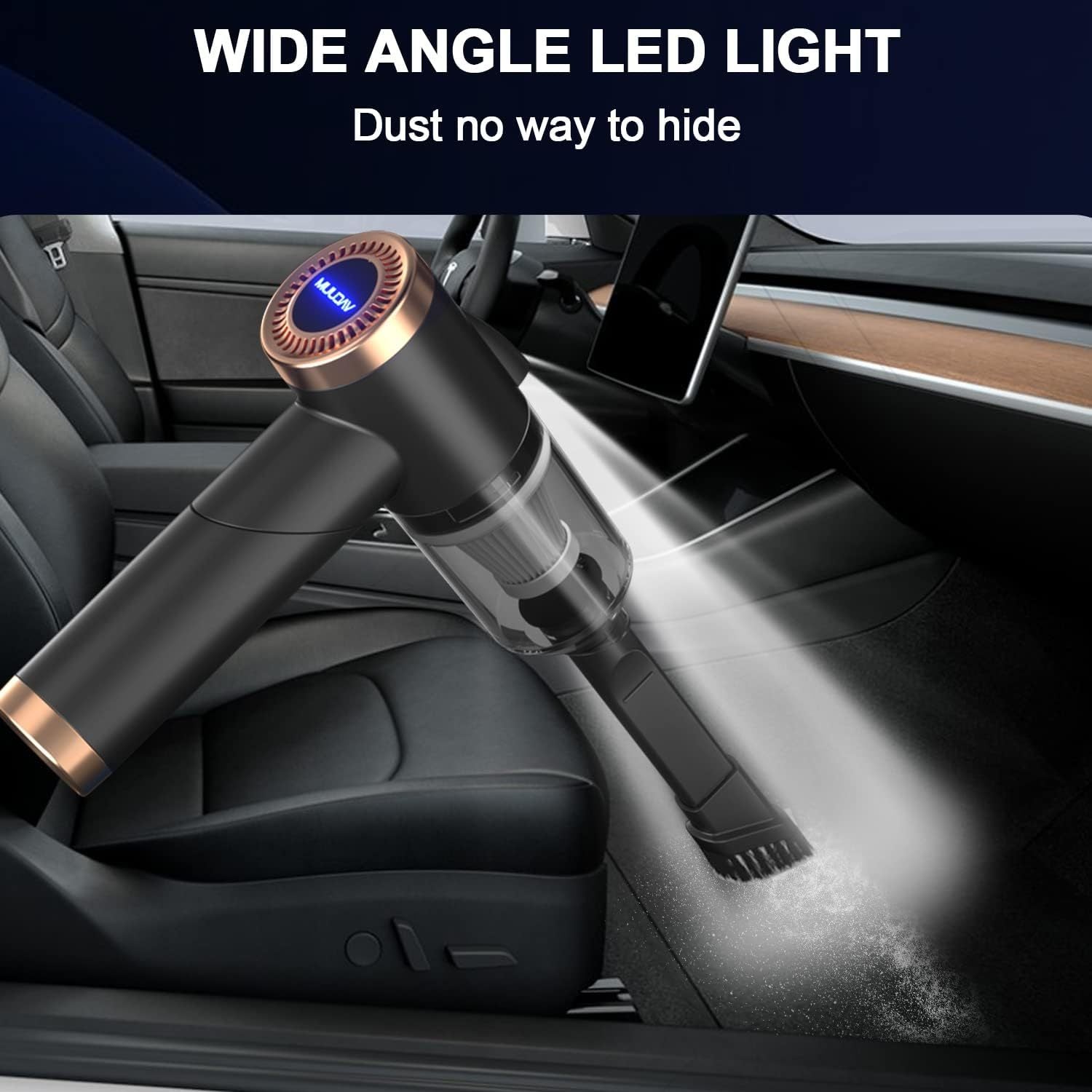 Vacuum Cleaner And Air Duster For Cars, Homes, Offices And Pets, High-power, Multi-nozzle Handheld Car Vacuum Cleaner. - SMSB 66