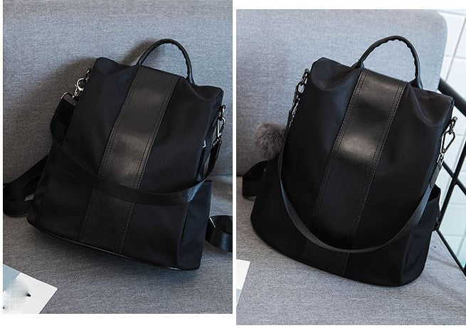 Black sheepskin patchwork mini chain shoulder bag for women with genuine leather detail and crossbody strap