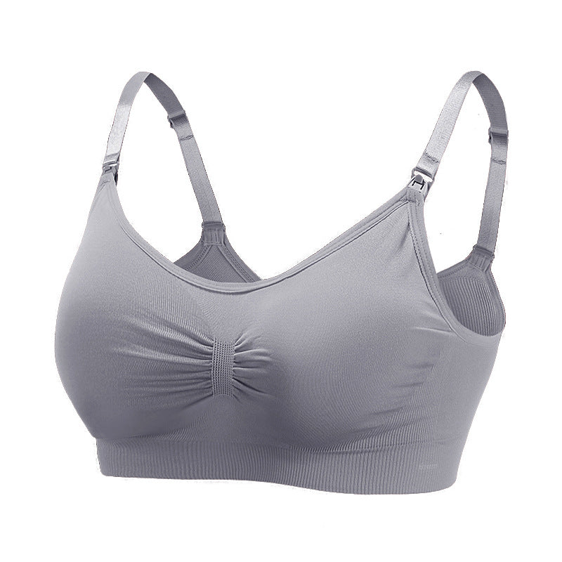 Maternity Seamless Large Size Nursing Bra for Breastfeeding and Postpartum Support - SMSB 66