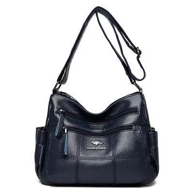 Real Leather Women's New Large Capacity Crossbody Bag - SMSB 66