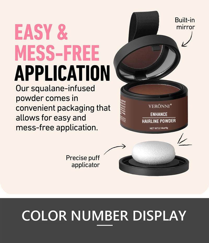 14 Color Hair Line Powder Black Root Up Natural Instant Waterproof Hairline Shadow Concealer Coverage Paint Repair Fill In Hair - SMSB 66