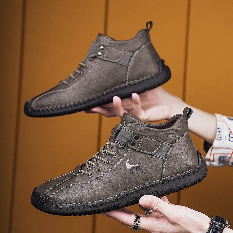 Fashion Men Sneakers Velcro Flats Shoes High Quality - SMSB 66