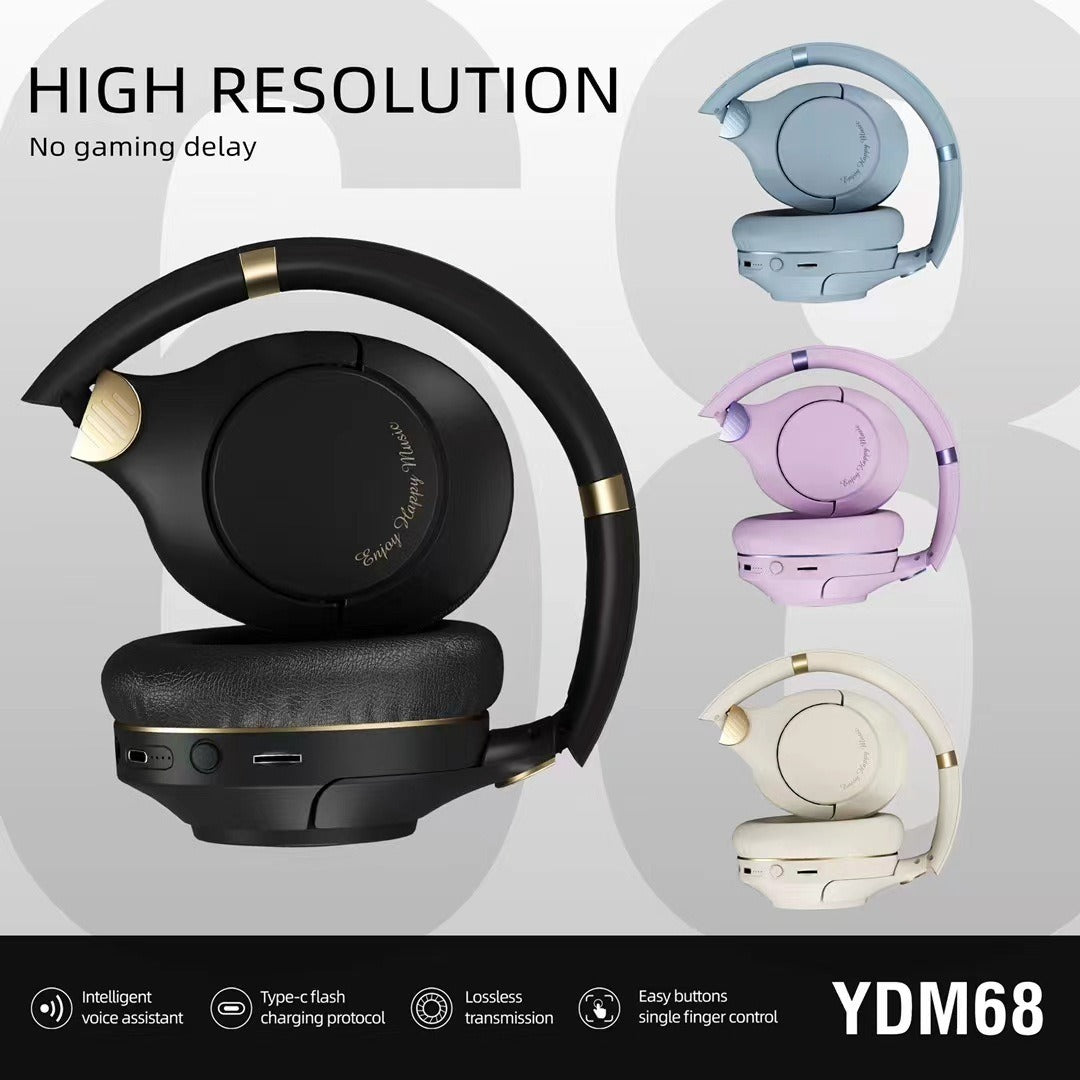 YDM68 new wireless Bluetooth headset with heavy bass gaming headset - SMSB 66