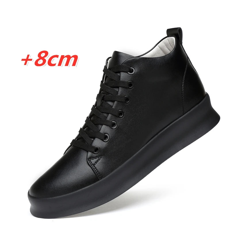 Summer Fashion Invisible Height-Increasing Shoes 8CM Korean Style British Invisible Height-Increasing Men's Shoes Casual Sports Sneakers - SMSB 66
