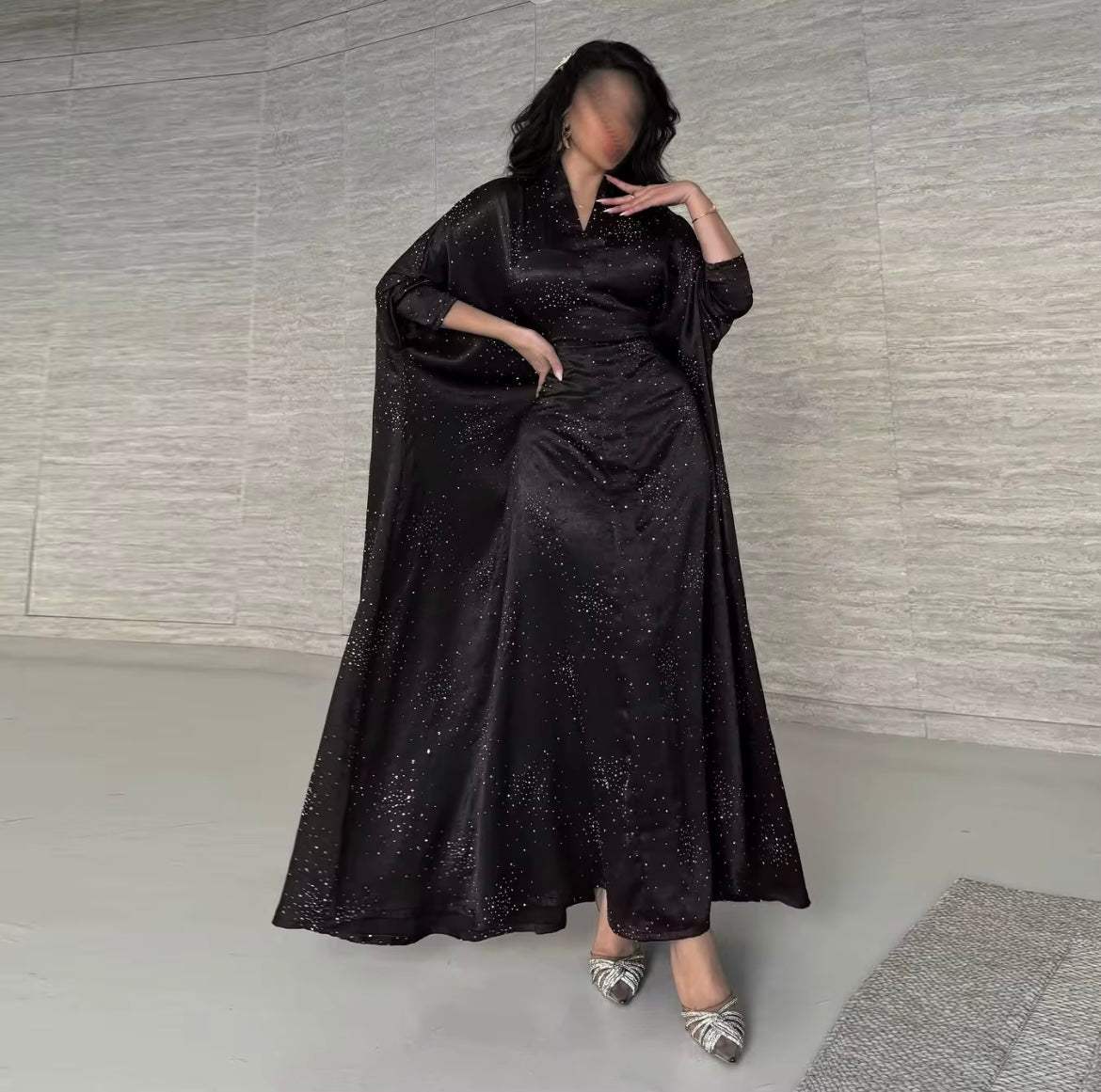 Exquis été élégant MQ180 Abaya pour les femmes modestes moyen-orient musulman arabe mode pull Robe pour Eid - SMSB 66