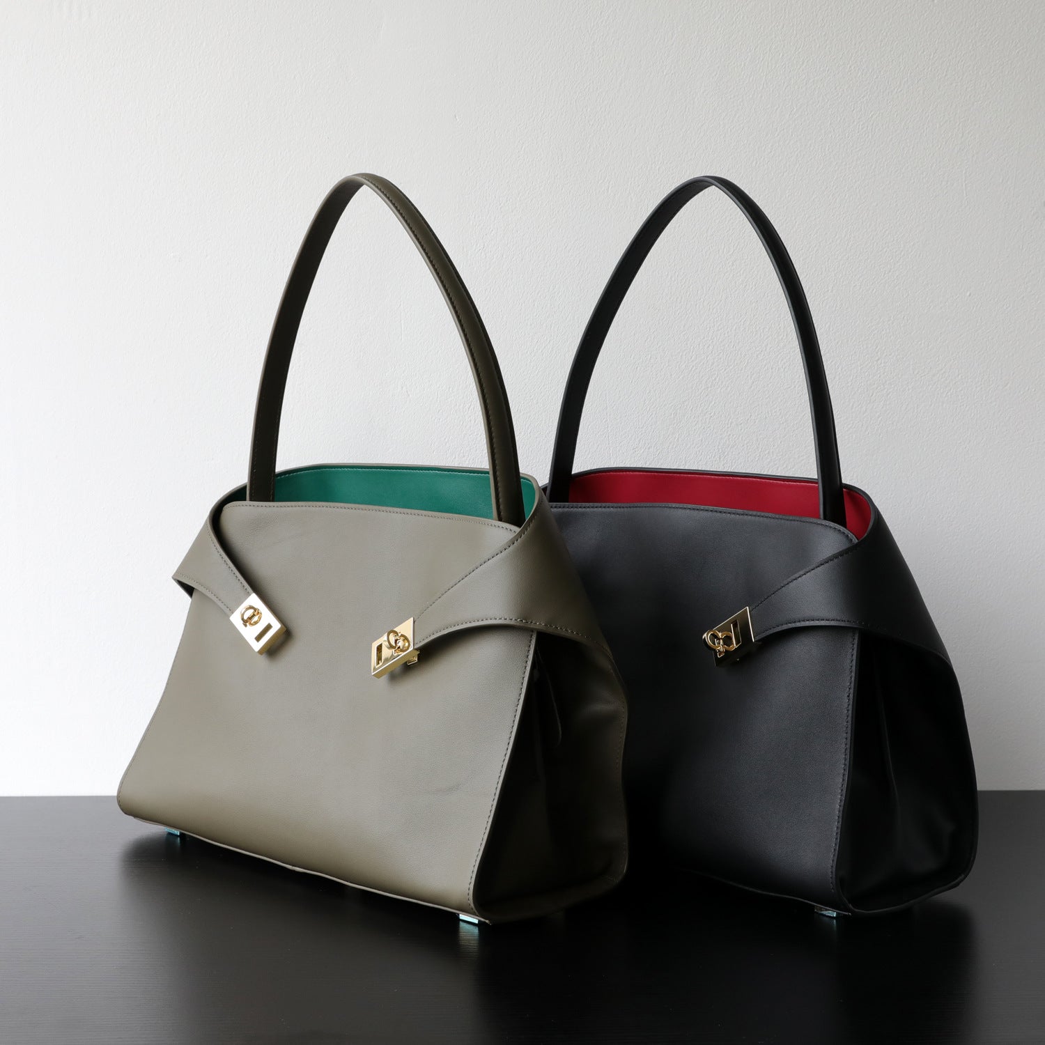  Luxury Genuine Leather Tote Bag for Women, Large Capacity, Top-Grain Cowhide, Handheld Shoulder Bag, HUG Style #