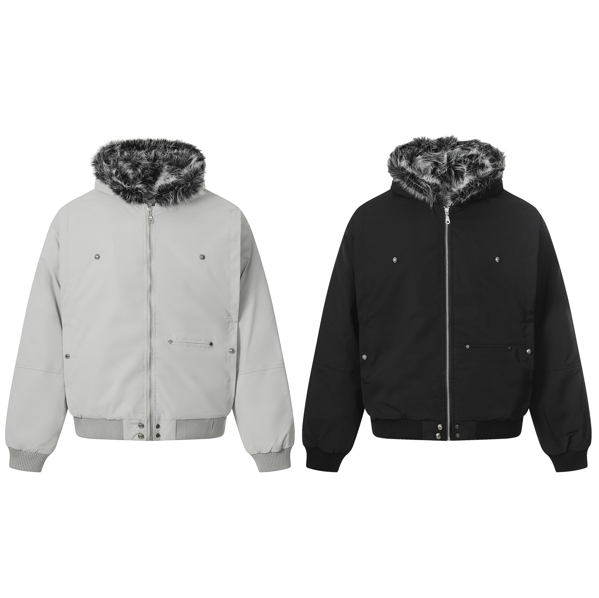 Style Hooded Short Warm Cotton Coat - SMSB 66