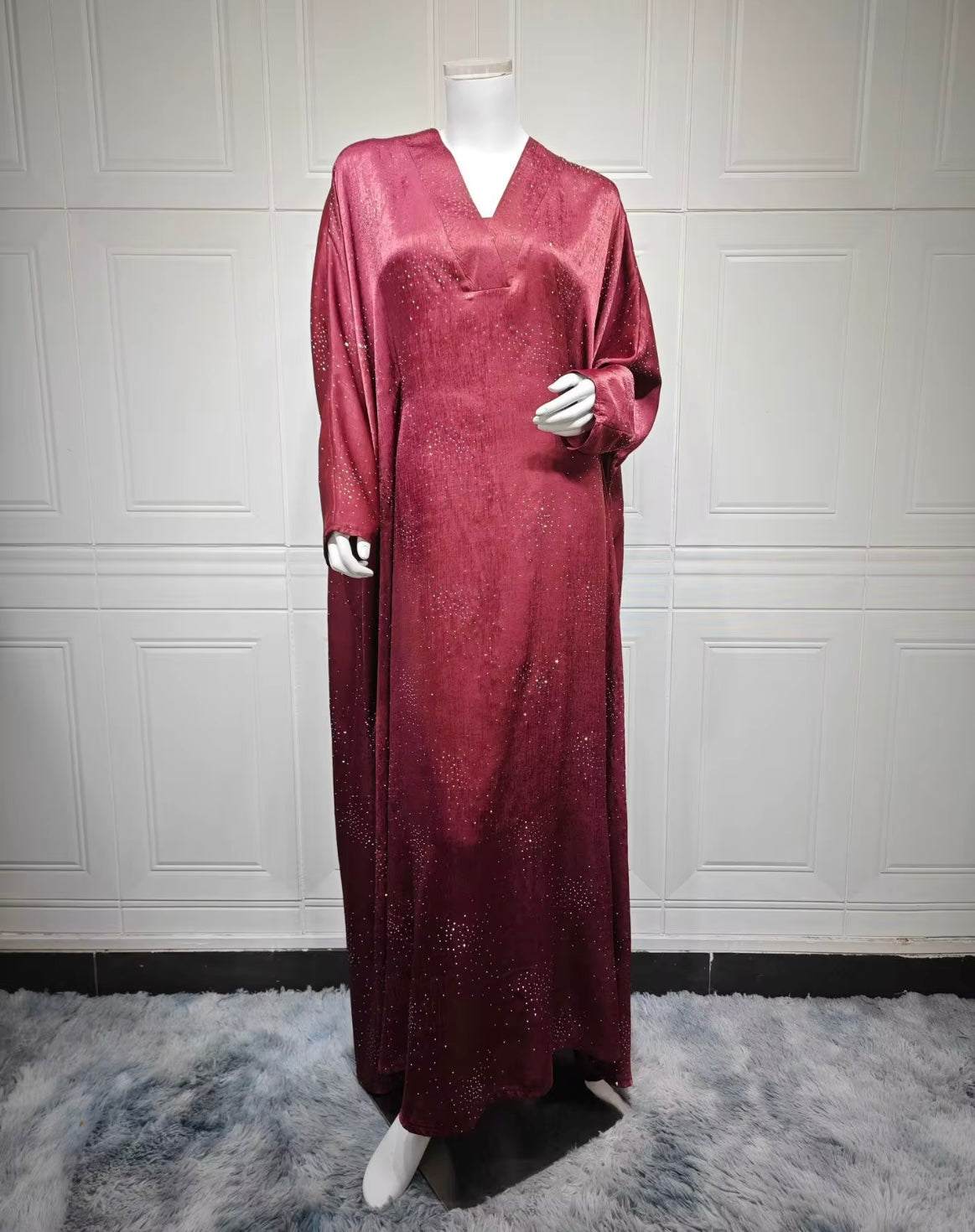 Exquis été élégant MQ180 Abaya pour les femmes modestes moyen-orient musulman arabe mode pull Robe pour Eid - SMSB 66