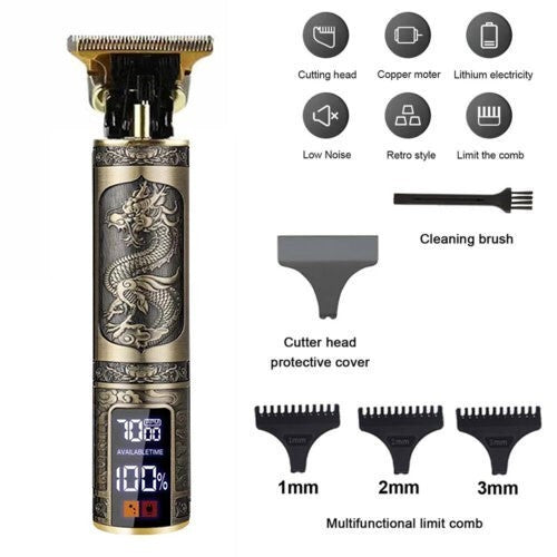 Beard Trimmer Hair Clippers Cordless Hair Cutting Barber Shaving Machine For Men Rechargeable - SMSB 66